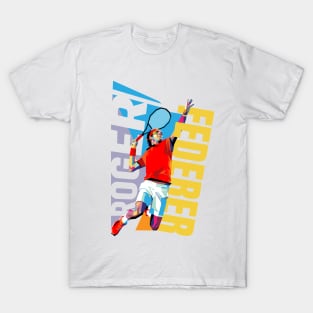 Roger Federer Pop Art T-Shirt